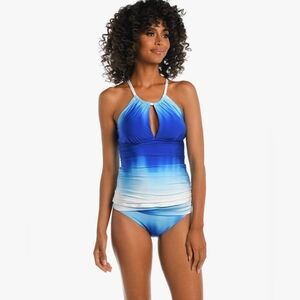 La Blanca Women's High Neck Keyhole Tankini Swimsuit Top #642